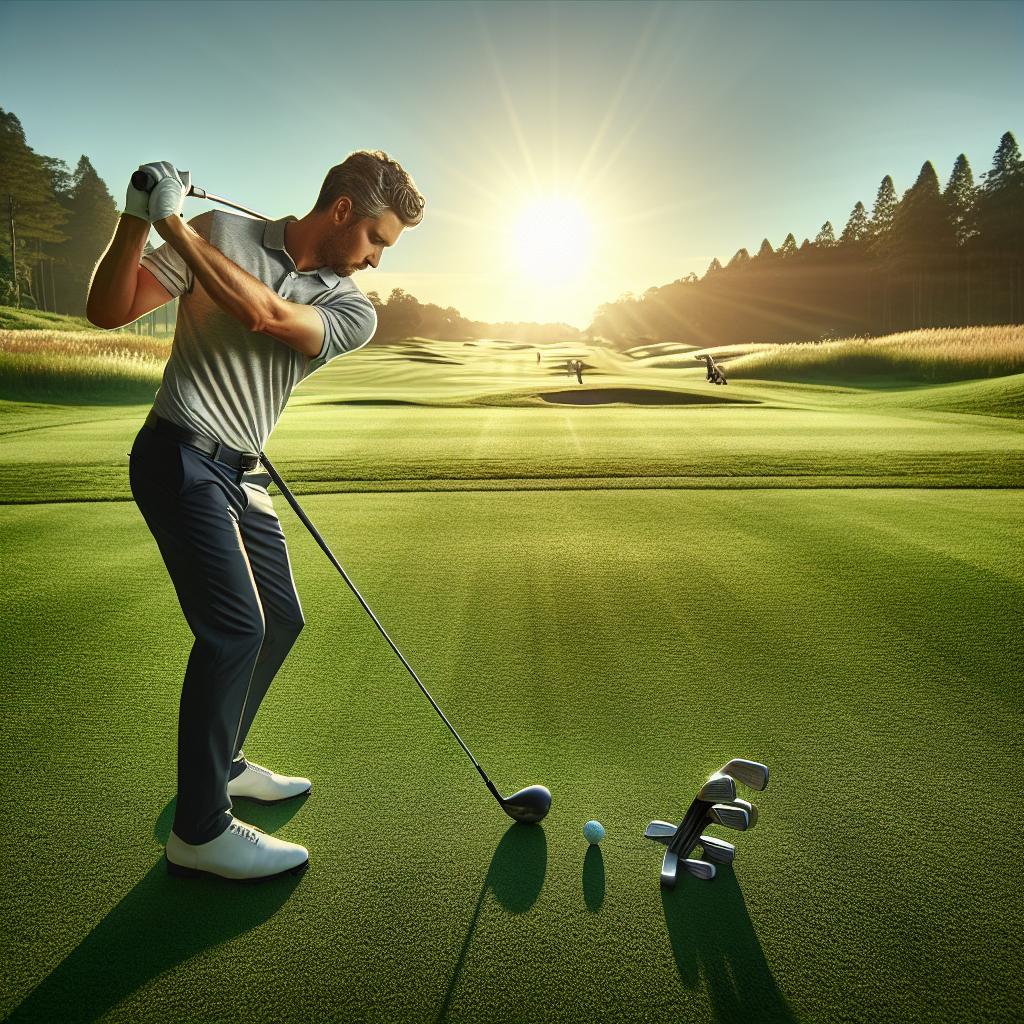 Lean Shaft Forward at Address to Promote Clean Ball Striking