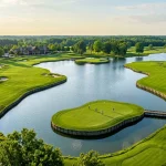 Top Indiana Golf Courses: Complete Guide | ForsythGolf 3 Aerial view of championship Indiana golf course (AI Generated Image)